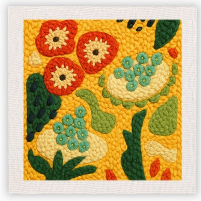 Cotzia™ Golden Meadow Bloom Punch Needle Kit