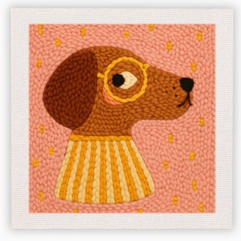 Cotzia™ Cozy Rainy Fox Punch Needle Kit