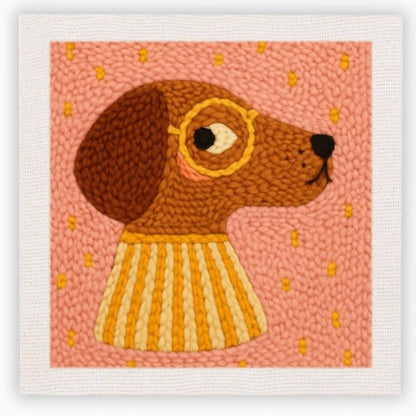 Cotzia™ Cozy Rainy Fox Punch Needle Kit