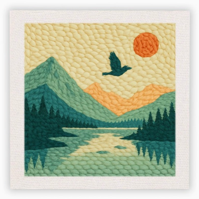 Cotzia™ Wildflower Bloom Punch Needle Kit