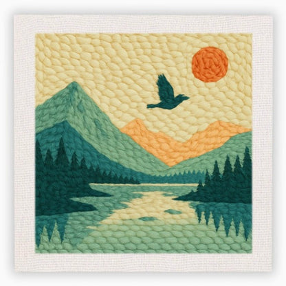 Cotzia™ Wildflower Bloom Punch Needle Kit