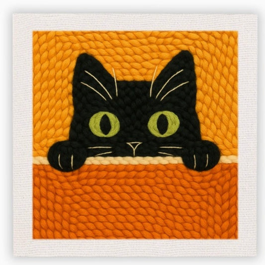 Cotzia™ Curious Cat Punch Needle Kit