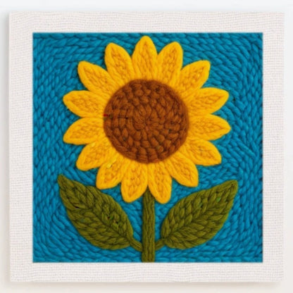 Cotzia™ Sunny Petal Bloom Punch Needle Kit